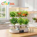 *CvbFdsk Indoor Hydroponic Garden with LED Grow Light, Countertop Soilless Planting System*