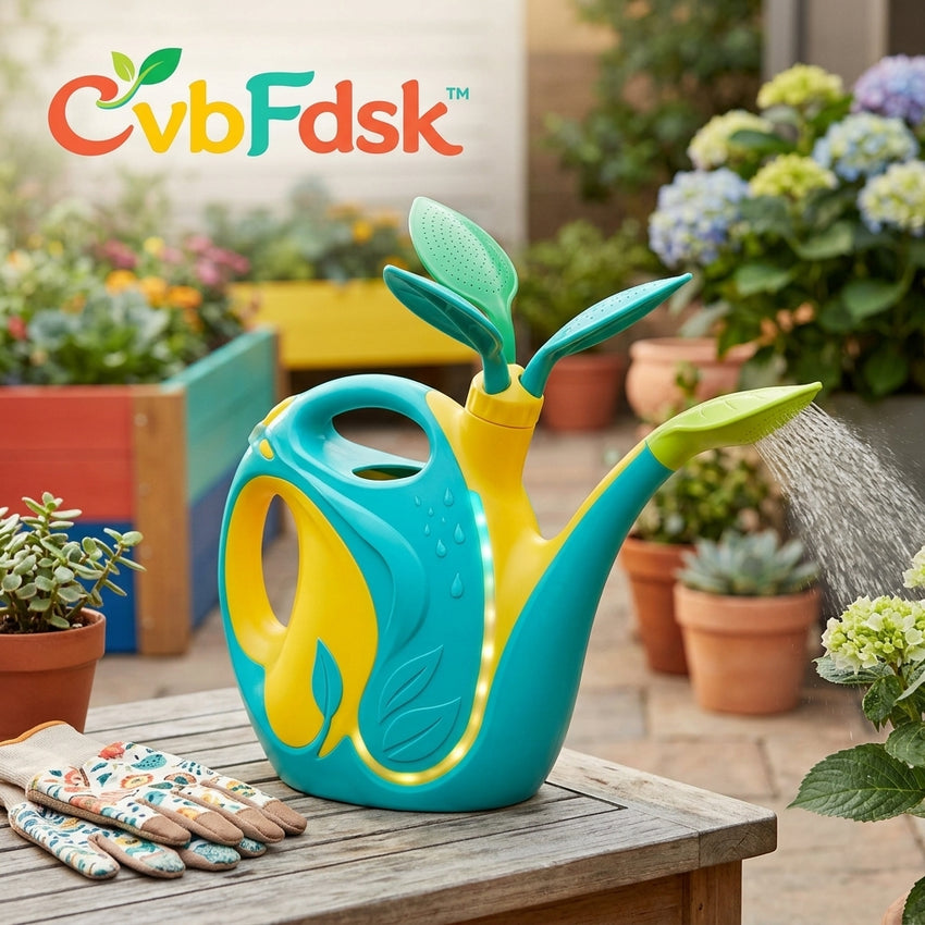 *CvbFdsk Colorful Garden Watering Can with Fine-Spray Spout, Ergonomic Handle for Indoor and Outdoor Plants*