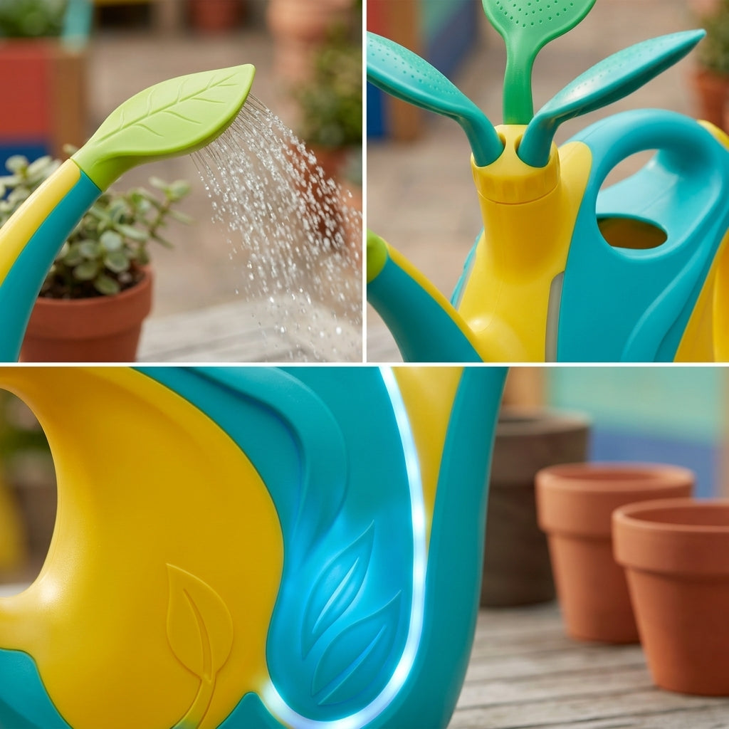 *CvbFdsk Colorful Garden Watering Can with Fine-Spray Spout, Ergonomic Handle for Indoor and Outdoor Plants*