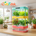 CvbFdsk 3-Tier Indoor Hydroponic Garden with LED Grow Lights and Water Circulation System